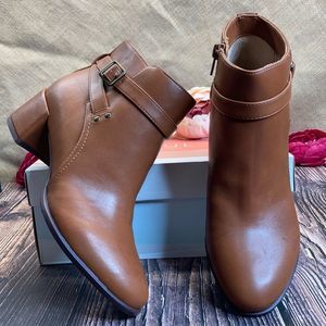 Soul Naturalizer Brown faux Leather Booties 7M